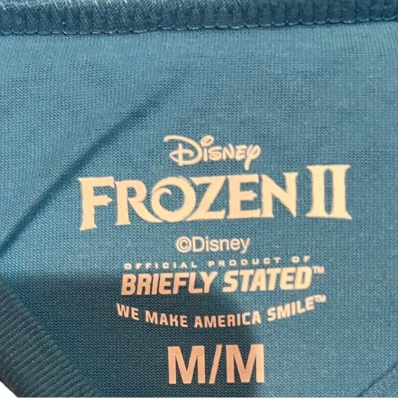 Disney Frozen 2 Mens 2-Piece Blue Long Sleeve Sleepwear Pajama Set - Picture 11 of 11